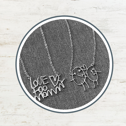 Drawing Necklaces (LOCAL PICKUP)
